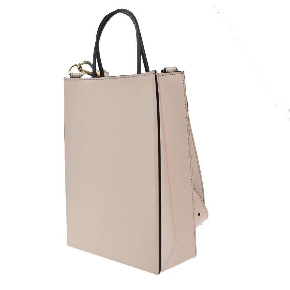 FENDI Shopping Bag Small 2Way Shoulder Hand Bag Leather Pink GHW Italy 16EG287 - Picture 3 of 16